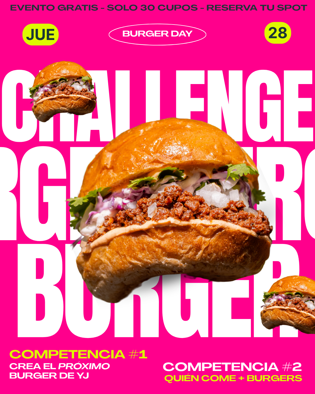 🍔 Burger Day Challenge - Reserva tu espacio